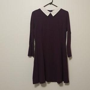 Aphratti purple dress with white collar
